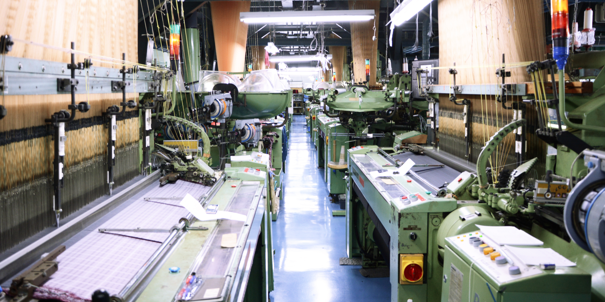 全行程集約型工場と対応幅の広い織機の規格